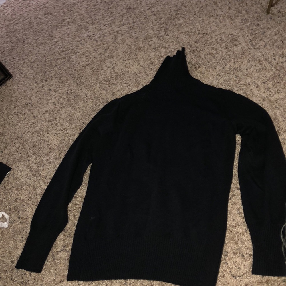 Black turtle neck